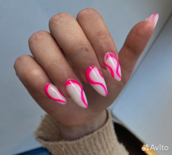 Маникюр наращивание ногтей