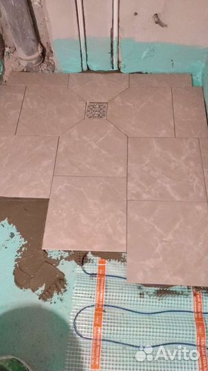 Укладка кафельной плитки апшит гипсу