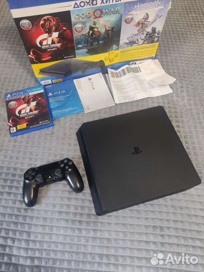 Sony PS4 slim 1tb + игры