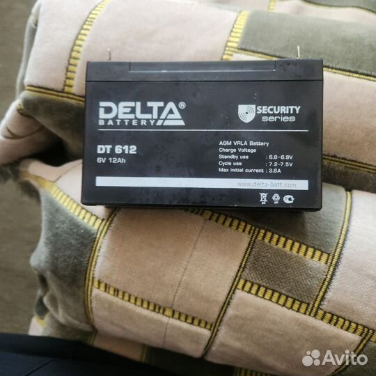Аккумулятор 6 вольт 12 ампер часов