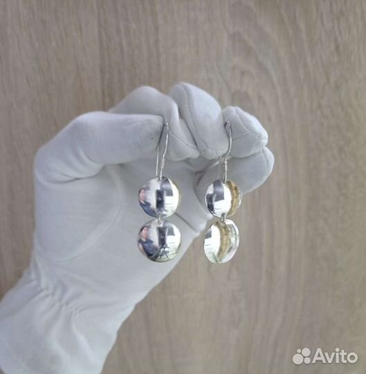 Серьги серебро