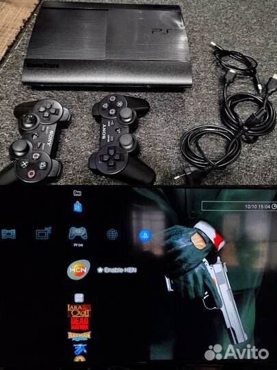 Ps3 Super slim 500gb (Hen) 2 дж, игры