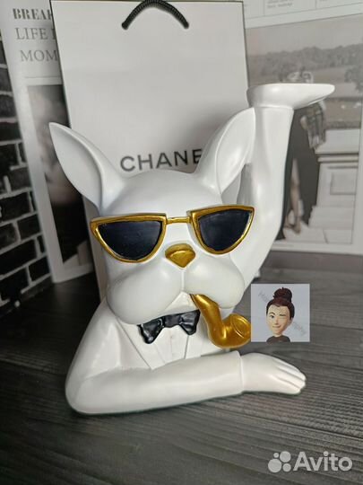 Подставка ключница французский бульдог (дефект)