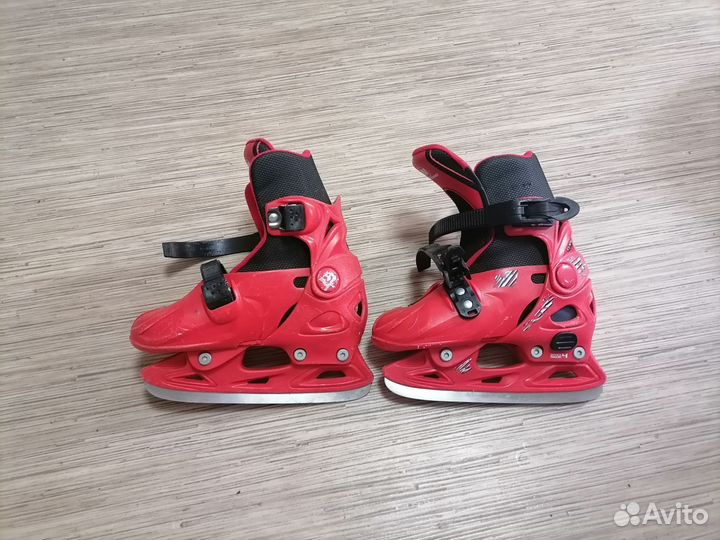 Коньки детские раздвижные 27-30