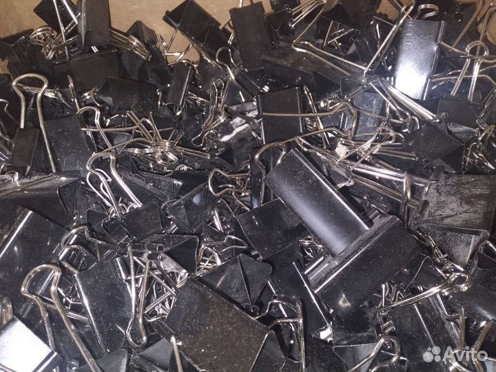 Зажимы для бумаги суперцена 100шт (разносорт)