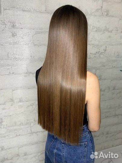 Кератиновое выпрямление волос