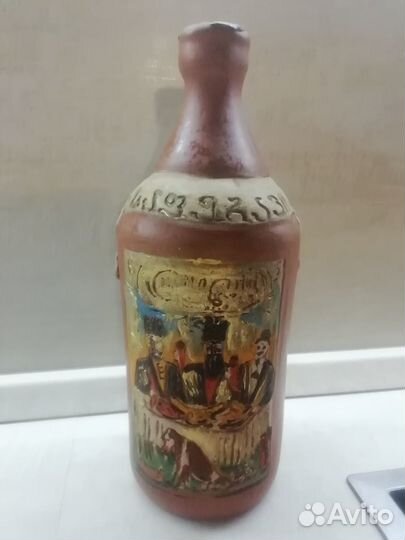 Глиняный бутыль из Грузии 1 литр