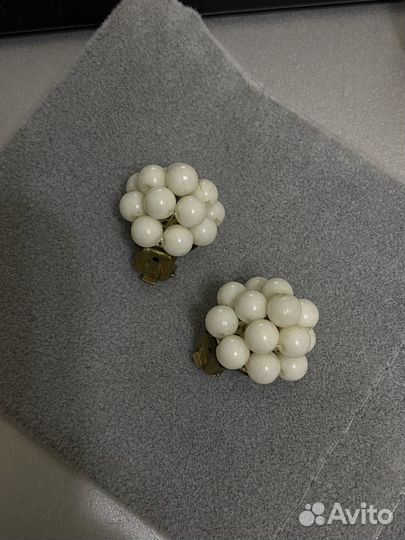 Винтажные серьги клипсы