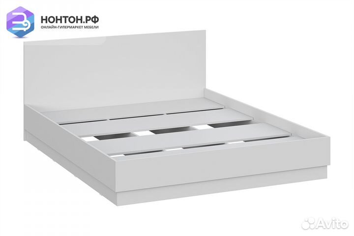 Кровать Айден 1.6 м серый