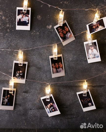 Гирлянда с прищепками