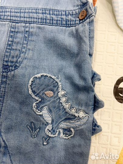 Комплект next 62-68,3-6 месяцев.Боди и комбинезон