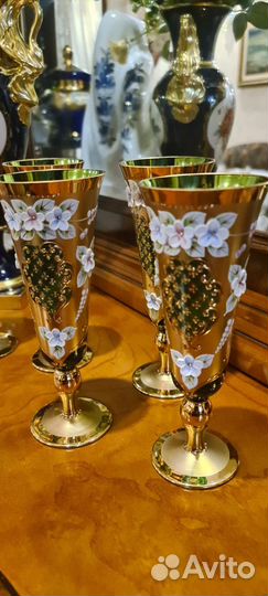 Бокалы Фужеры Богемия Чехословакия