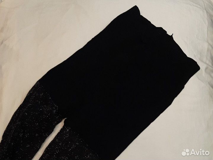 H&M фантазийные колготки новые XL с рисунком