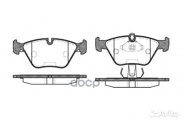 270 25 FDB1073571880B колодки дисковые п BMW