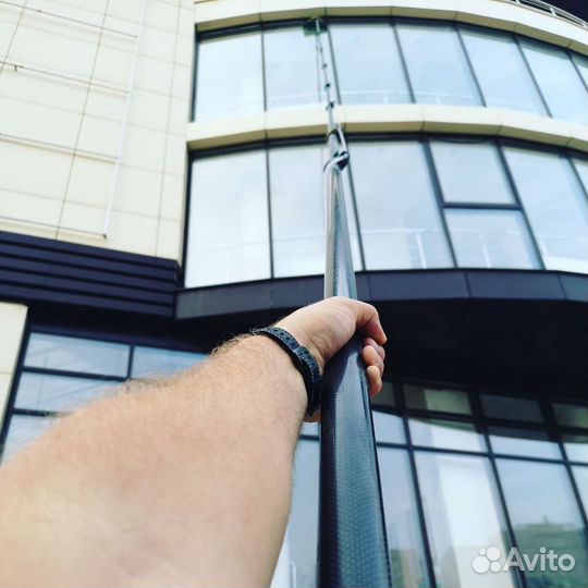 Мойка фасадов, мойка окон (до 19 м. без автовышки)