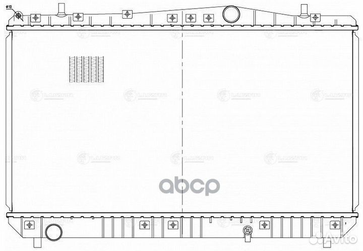 Радиатор охл. для а/м Chevrolet Lacetti (04) 1