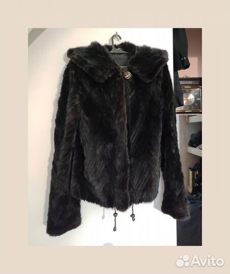 Норковая шуба с капюшоном