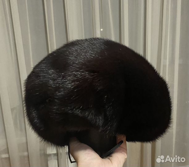 Норковый мягкий берет