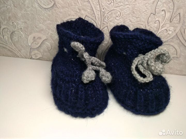 Пинетки детские вязаные