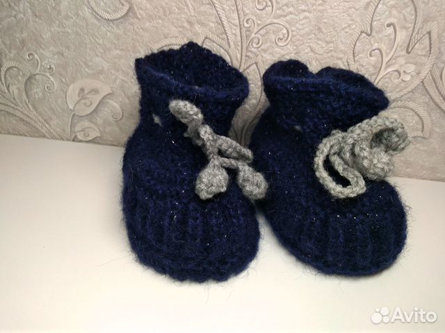 Пинетки детские вязаные