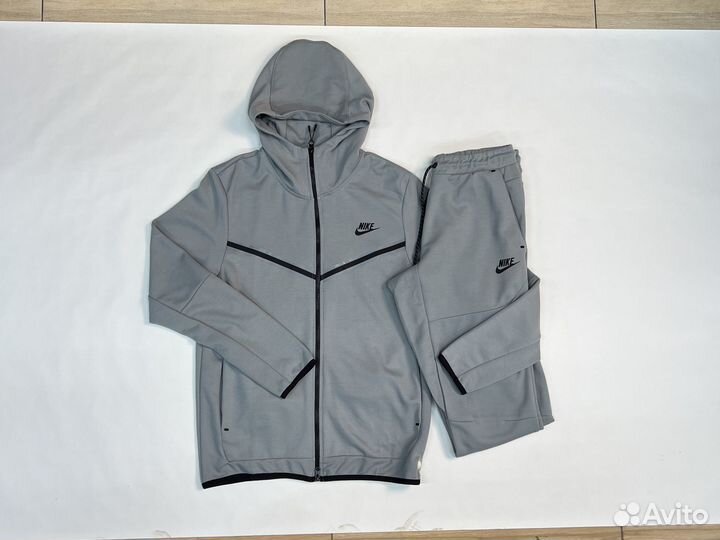 Cпортивный костюм Nike tech fleece серого цвета S