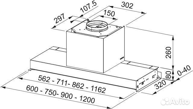 Вытяжка faber IN-nova zero drip plus A60 (305.0711.744)