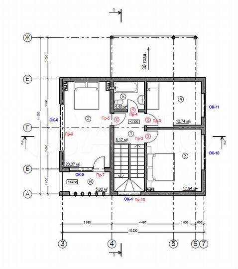 Коттедж 170 м² на участке 8,4 сот.