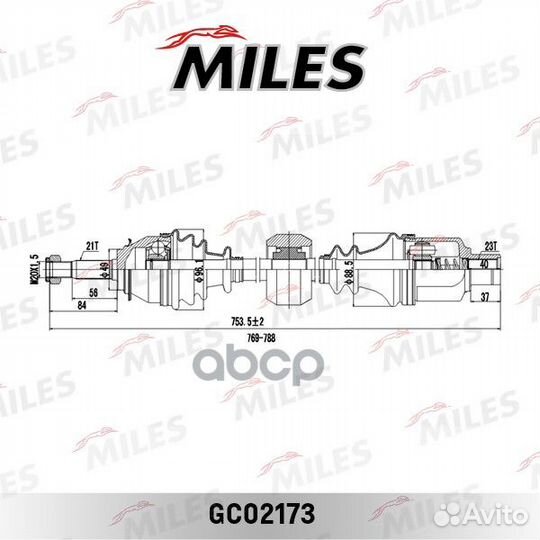 Привод в сборе renault logan I/sandero 1.2-1.6