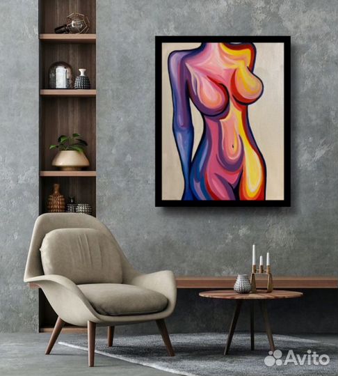 Картина на холсте. Женская фигура