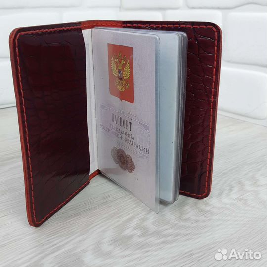Обложка на паспорт.Натуральная кожа. Ручная работа