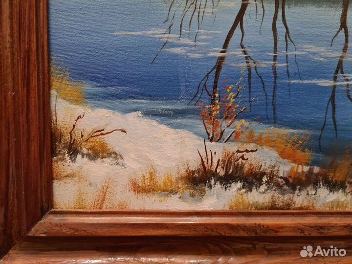 Картина маслом Оттепель