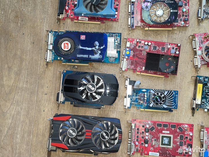Видеокарты для пк разные много