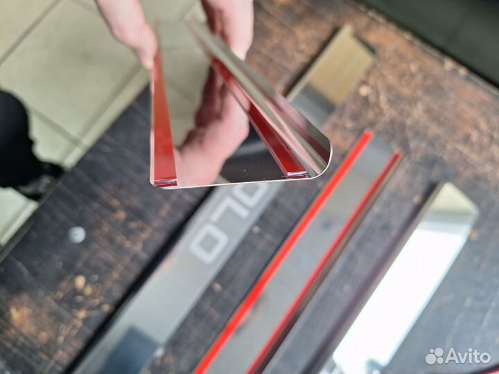 Накладки на пороги volkswagen polo. skoda rapid