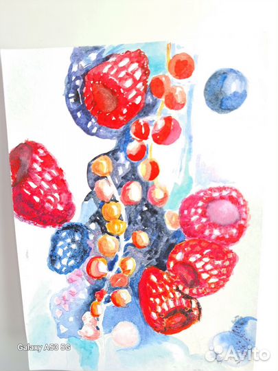 Картина интерьерная акварелью