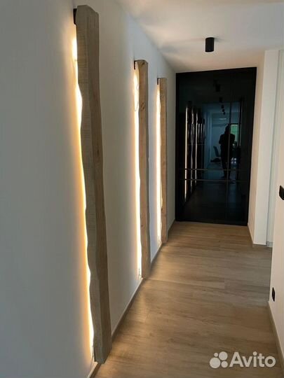 Настеный светильник дуб, сосна, ясень