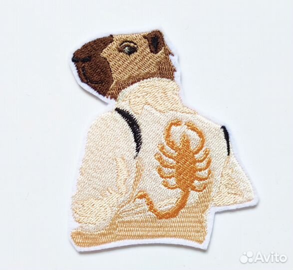 Нашивка капибара Александр в куртке Райана Гослинг