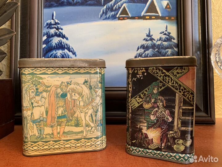 Редкая Банка шкатулка СССР Сказки