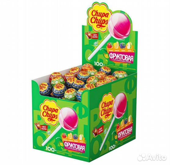 Опт - Chupa Chups Фрукты+Кола