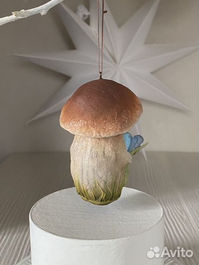 Ватная игрушка Грибочек