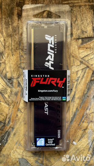 Оперативная память Kingston fury beast ddr5 16gb