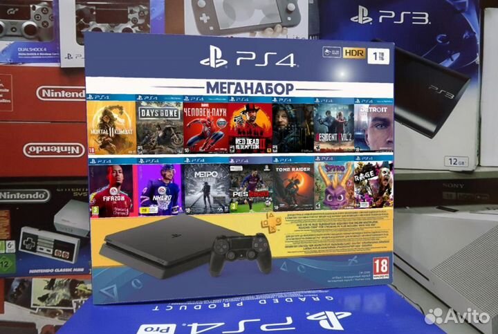 Ps4 Ps3 Прошитые HEN Xbox 360 One 3000 игр Новые