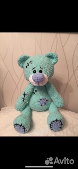 Вязаный мишка тедди