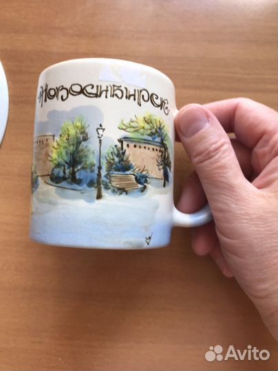 Кружка и тарелка сувенирные Новосибирск