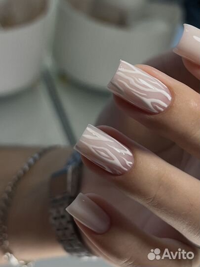 Маникюр покрытие гель лак наращивание