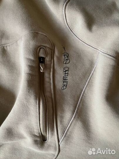 Худи OFF-White x Nike Graffiti Hoodie Beige