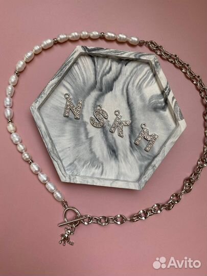 Чокер из натурального жемчуга