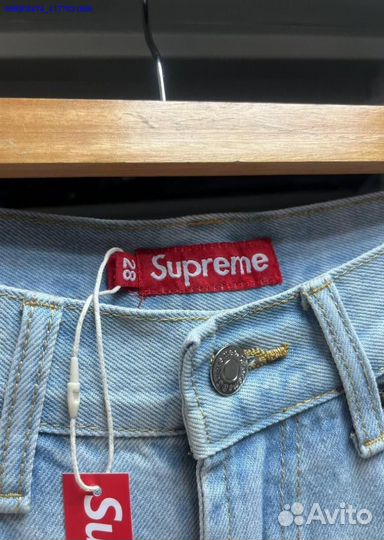 Джинсовые шорты Supreme