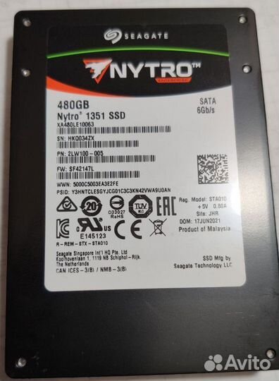 Серверный SSD Seagate Nytro 1351 (480 Gb)