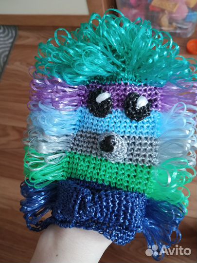 Мочалка детская ёжик