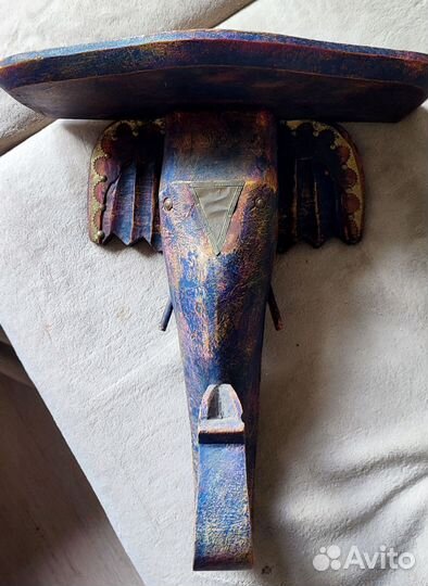 Интерьерный слон- полка